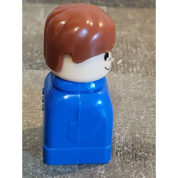Blue boy man people block toy figure stackable - Picture 3 of 5